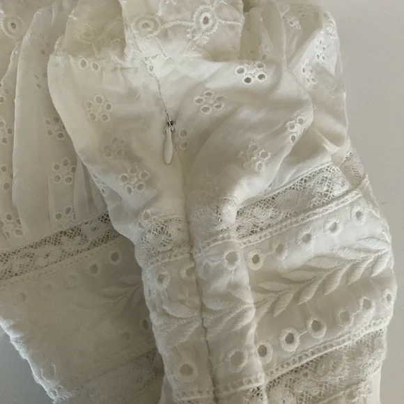 Rare LoveShackFancy White Ryan Dress 6 - Picture 10 of 12